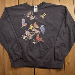 Vintage 1990s Flock Of Birds Crewneck / Souvenir / Vintage Sweatshirt / Outdoorsman / Wilderness Sweatshirt / Vintage Animal Sweater