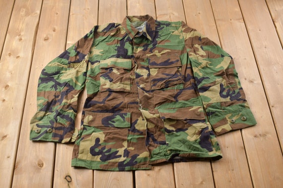 Vintage Military Button Up Shirt/ USMC / US Army … - image 1