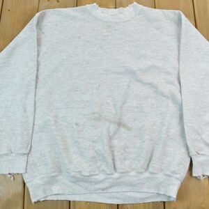 Vintage 1990s Blank Grey Crewneck Sweatshirt