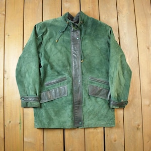 Vintage 1980s Danier Faded Suede Leather Jacket