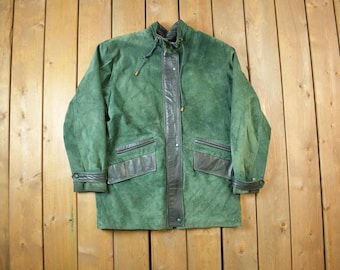 Vintage 1980s Danier Faded Suede Leather Jacket