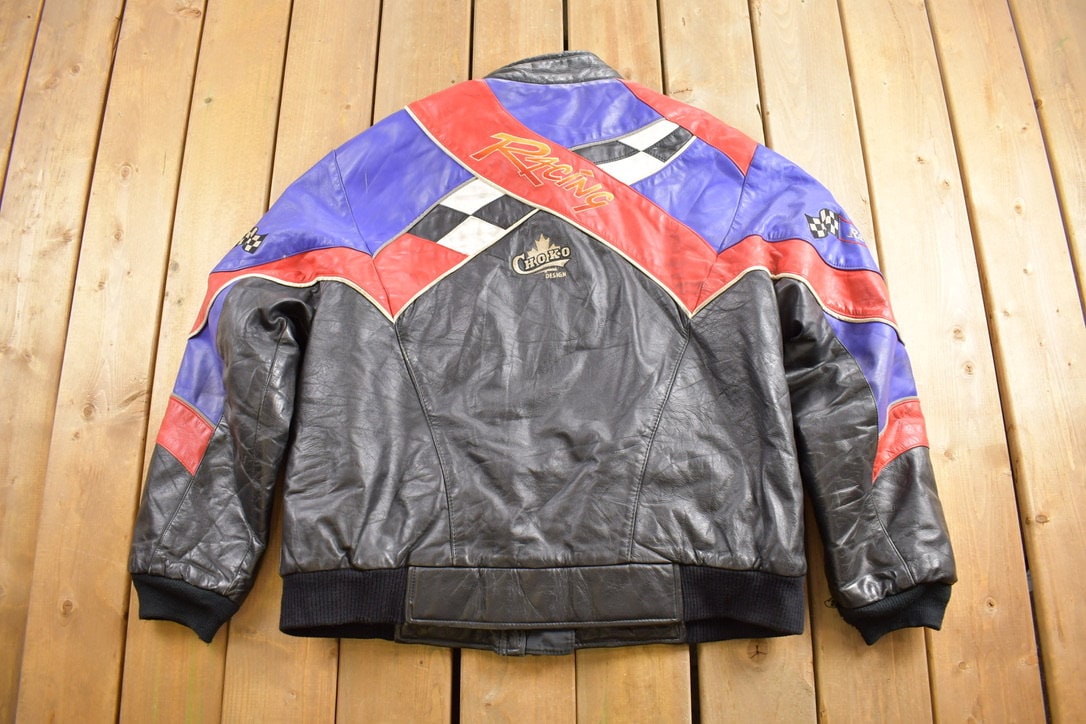 Vintage 1990s Choko Leather Racing Jacket / Sport III Vintage 1990s Choko Leather Racing Jacket / Sport III