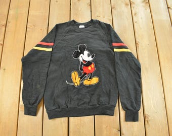 Vintage 1980s Classic Mickey Mouse Sweatshirt Men's Small / Vintage Crewneck / Walt Disney / Athleisure / Made in USA / / Cartoon