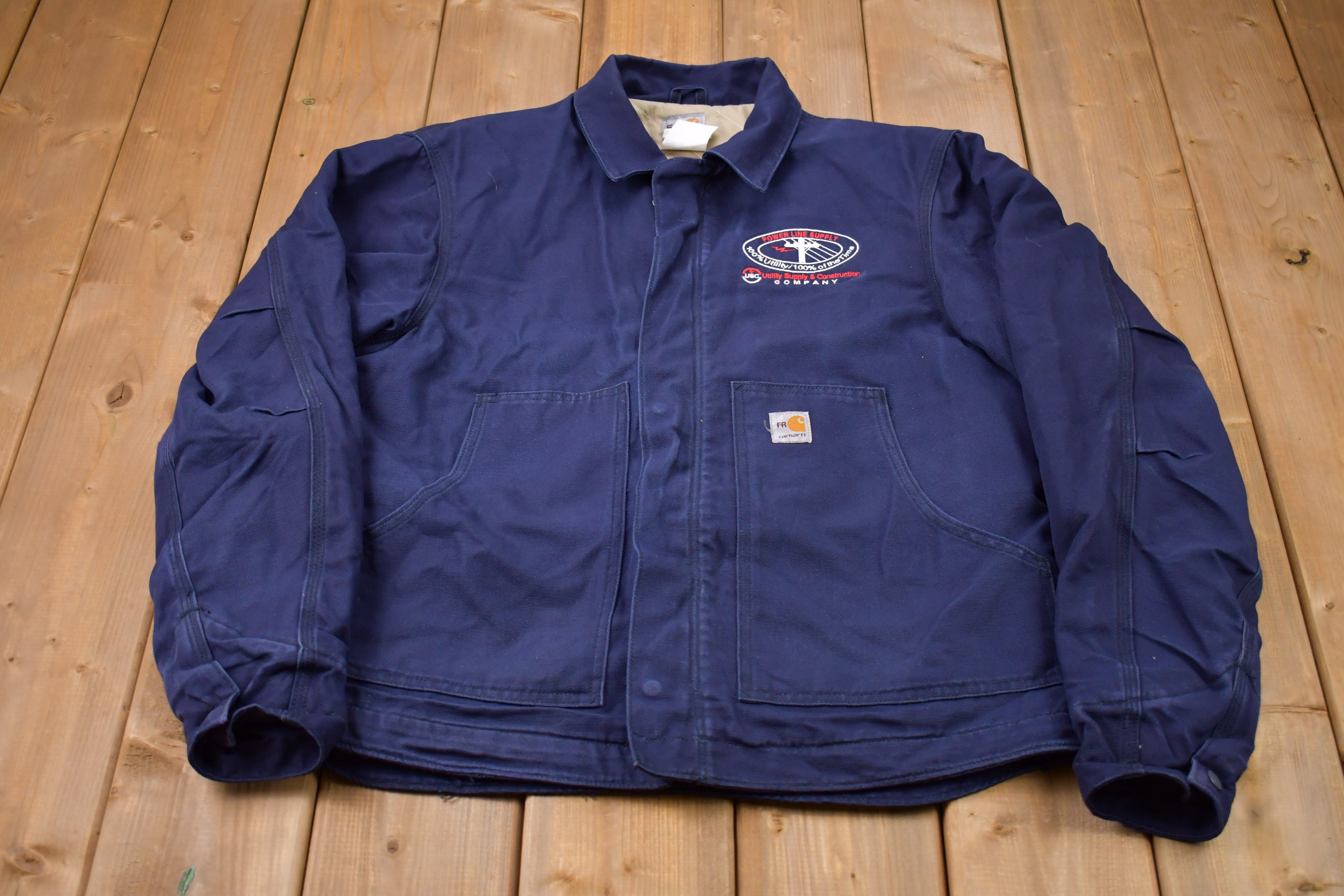 Vintage 1990s Carhartt Fire Resistant Utility Jacket
