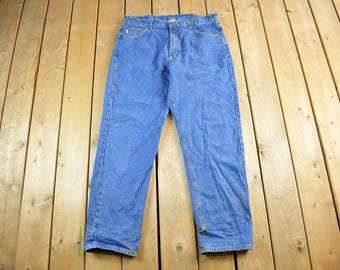 Vintage 2000s Carhartt Relaxed Fit Denim Arbeitsjeans Größe 38 x 32 / Y2K Carpenter Hose / Distressed Carhartt / Arbeitskleidung