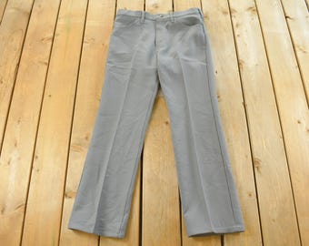 Vintage 1980s Wrangler Cowboy Wrancher Pants Men's 33 x 30 / 80s Pants / Made In USA / Wrangler Pants / Rancher Pants / Pleated Slacks