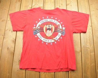 Vintage 1995 Taz Devil T-Shirt, Warner Bros Cartoon Tee