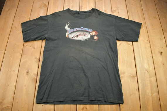 Vintage 1990s Cheech and Chong up in Smoke Movie Promo T-shirt 