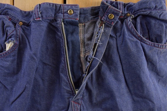 Vintage 1970s Blue Trouser Pants Size 38 X 31 / A… - image 4