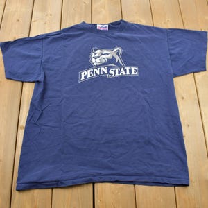 Vintage 1990s Penn State University Nittany Lions Collegiate Graphic T-Shirt / NCAA / Americana / Sportswear / Made In USA / Single Stitch