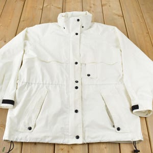 Vintage 1990s Sportif White Gore-Tex Windbreaker Jacket Size L