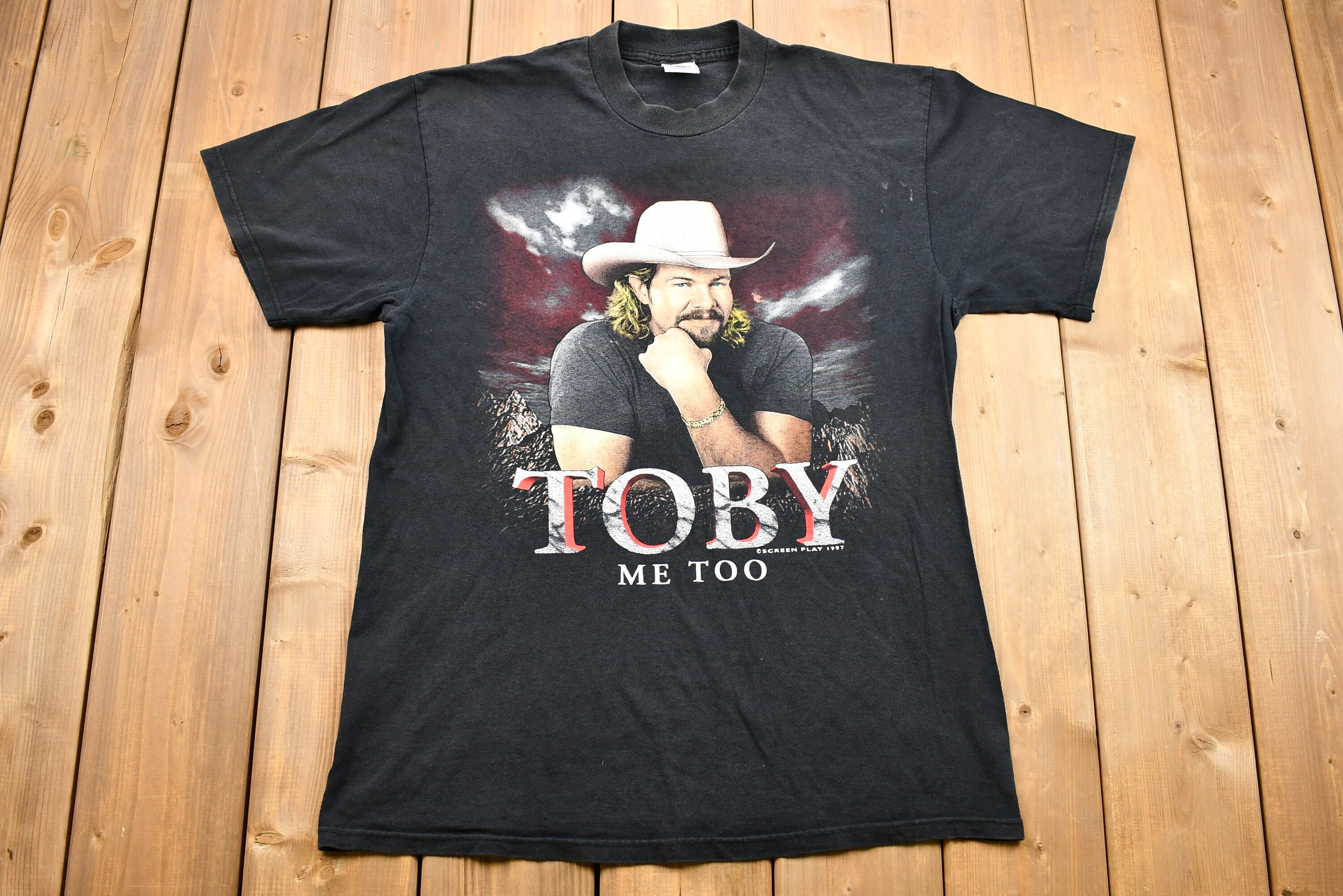 Vintage 1997 Toby Keith Me Too Graphic T-Shirt