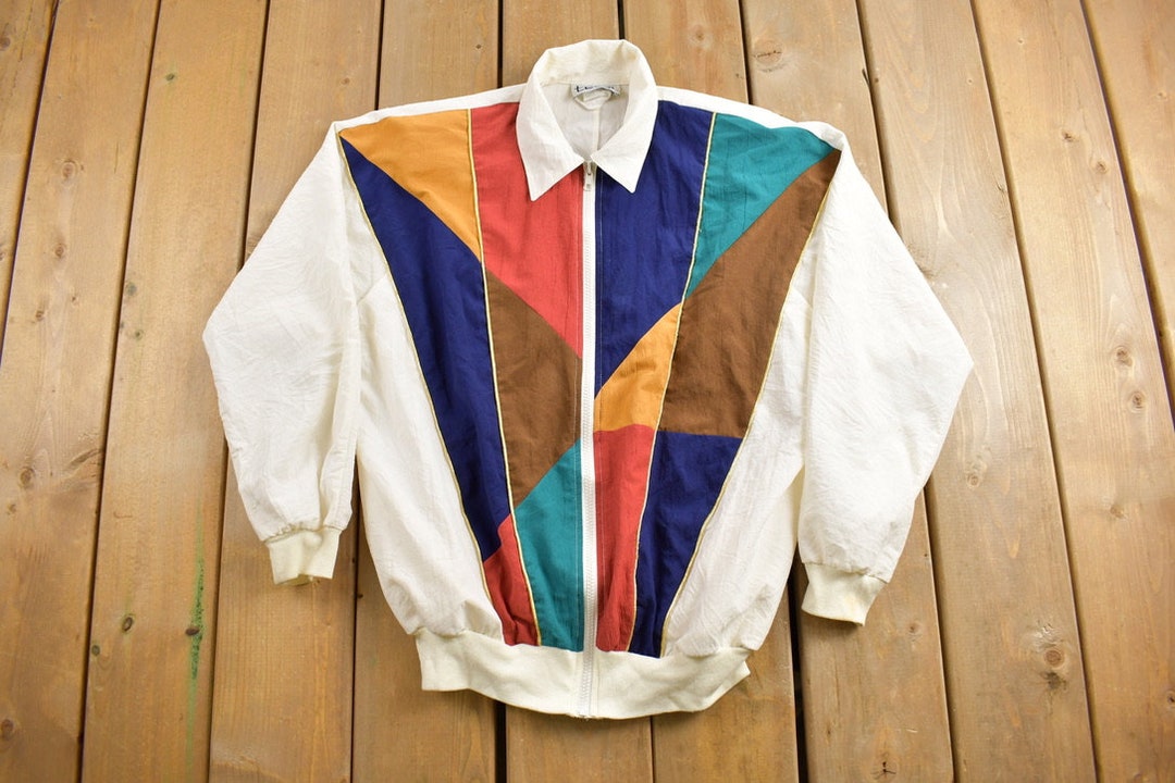 Vintage 1980s Teddi Windbreaker Jacket / Streetwear / Light