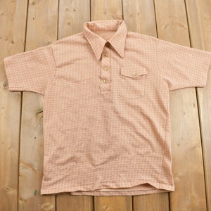 Vintage 1970s Polo Shirt / Streetwear / Retro Style / True Vintage / Made In USA / 70s Button Up Polo