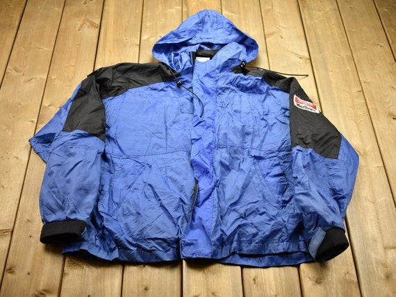 Vintage 1980s Marlboro Windbreaker Jacket / Team Logo / Athletic Spring Summer Sportswear / Streetwear / Athleisure / 80s Marlboro