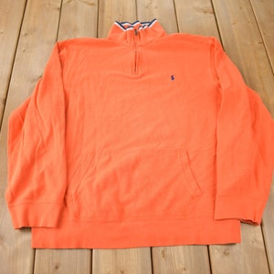 Vintage 1990s Polo Ralph Lauren Quarter Zip Sweatshirt Size XL