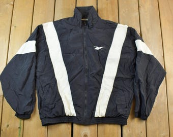 Vintage Reebok windjack uit de jaren 90 met ritssluiting