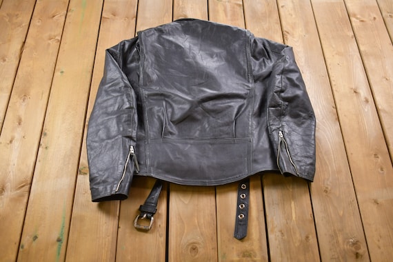 Vintage 1990s Harley Davidson Leather Biker Jacket / Fall