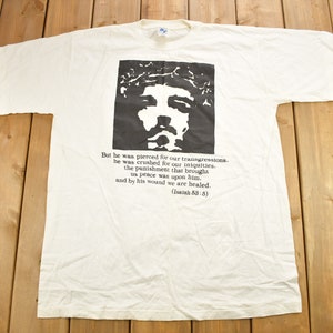 Vintage 1990s Bible Verse Christian Graphic Religious T-Shirt / Jesus Tee / Streetwear / Single Stitch  / Vintage Jesus