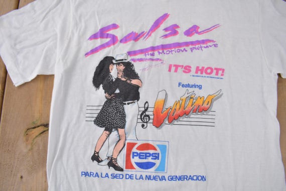 Vintage 1988 Salsa The Motion Picture Movie Promo T-shirt / Made In USA / Universal Studios / Single Stitch / Rare Vintage / Vintage T-shirt View 3
