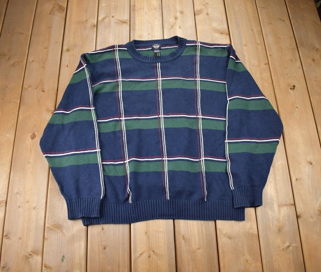 Dockers Pattern Vintage 1990s Dockers Knit Crewneck / 90s Crewneck / Made in USA ...