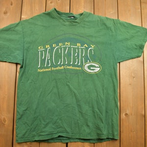 Vintage 1990s Green Bay Packers NFL Grafik T-Shirt / NFL / 90s Streetwear / Sportkleidung