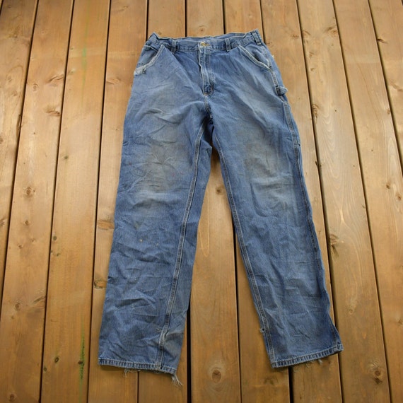 Vintage 1990s Carhartt Work Pants Size 34x34 / 90s Carpenter Pants