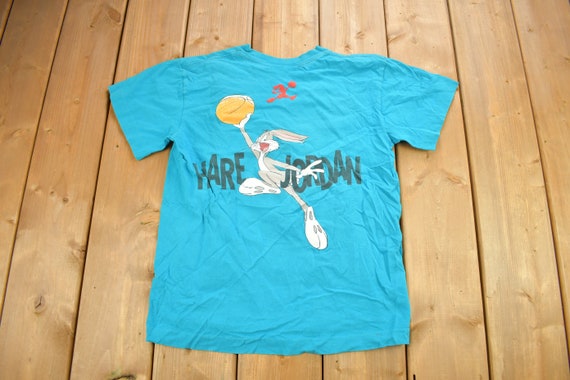 Vintage 1991 Nike Air Jordan Looney Tunes Hare Jordan Graphic T