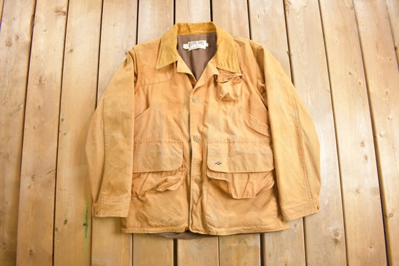 Vintage 1950s Red Head Canvas Hunting Jacket / Ma… - image 1