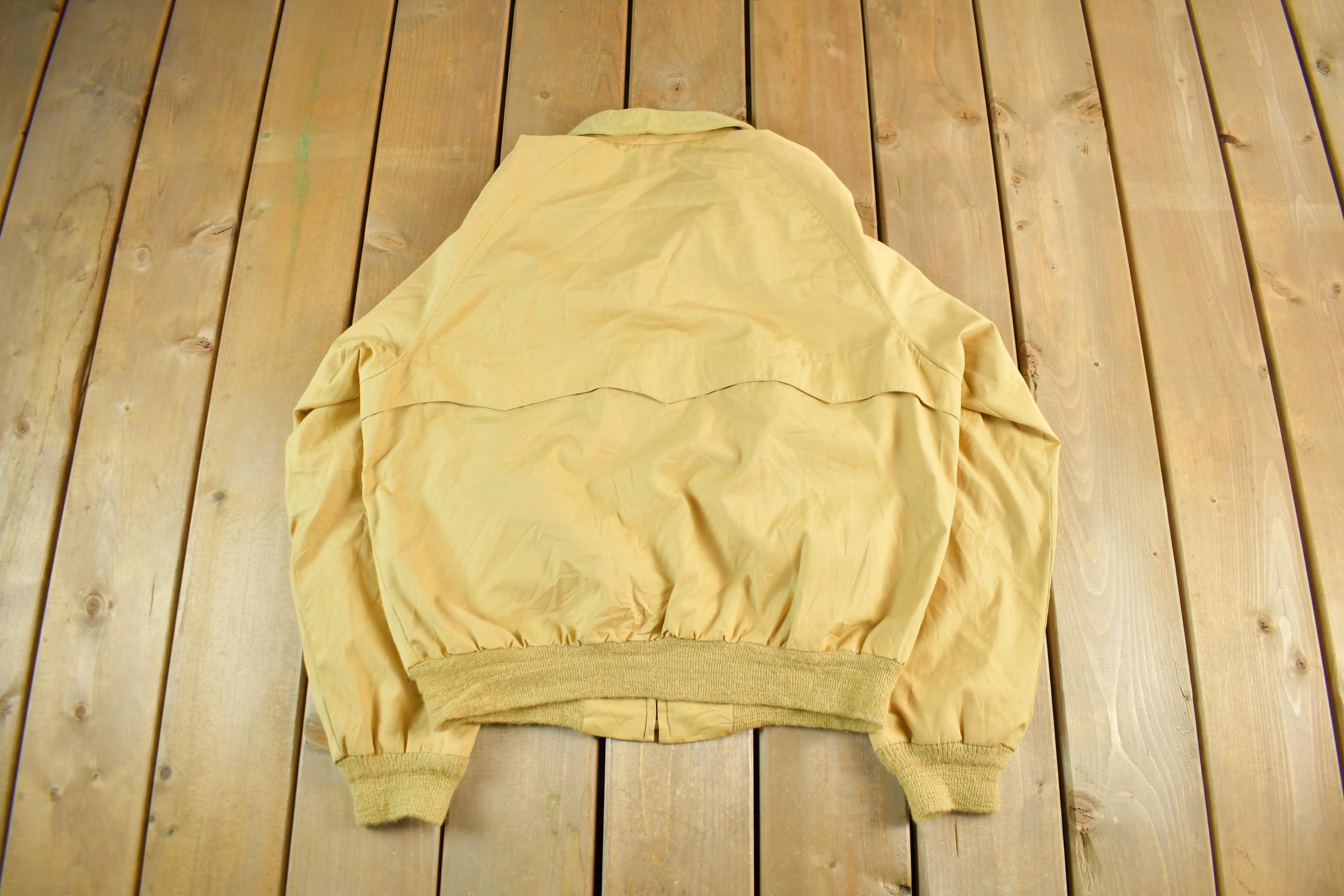 1960s Vintage Harrington Jacket Mens M-L Plaid Lined Windbreaker