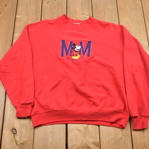 Vintage 1990s Disney Mickey Mouse Crewneck Sweatshirt / Made in USA / 90s Crewneck / Souvenir / Athleisure / Streetwear / Childhood Cartoon