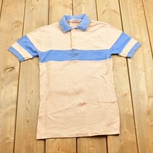 Vintage 1970s Button Up Shirt / Color Block / 70s Button Up / Streetwear / Retro Style / Collared Shirt / Short Sleeve / Made In USA
