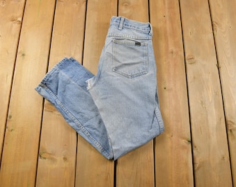 Vintage 1970s Roebucks Distressed Denim Jeans Size 30 x 28 / Made in USA / American Vintage / Workwear / Streetwear