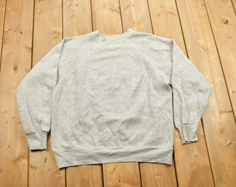 Vintage 1960s Blank Short Sleeve Penney's Sweatshirt White