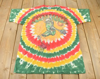 トップス 90s Liquid Blue Lithuania Basketball Tee Lithuania Basketball Tie-Dye Long Sleeve T-Shirt Tee Liquid Blue