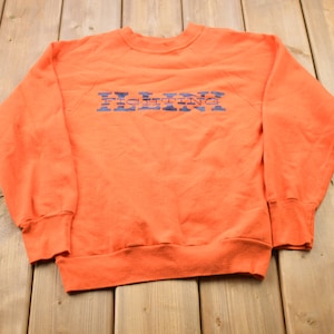 Vintage 1960s Illini Fighting Graphic Sweatshirt / Graphic / 80s / 90s / Streetwear / Retro Style / 60s Sweatshirt / Made In USA
