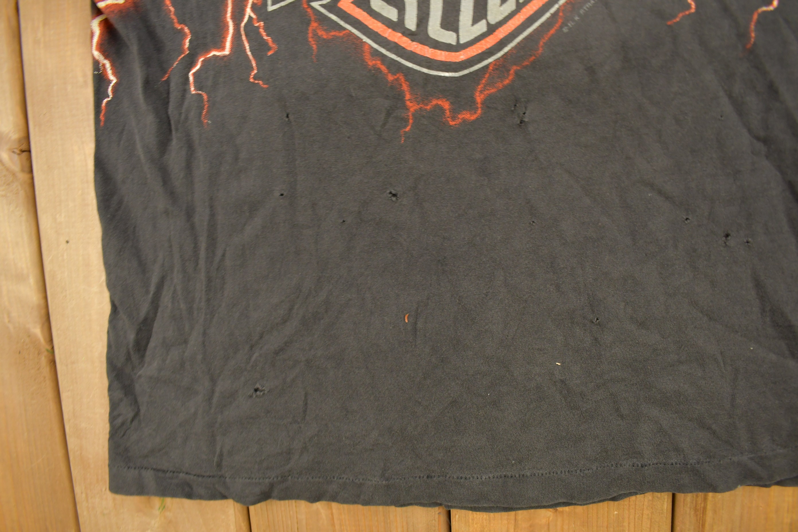 Vintage 1990s Pierce Harley Davidson De Kalb Illinois Lightning 
