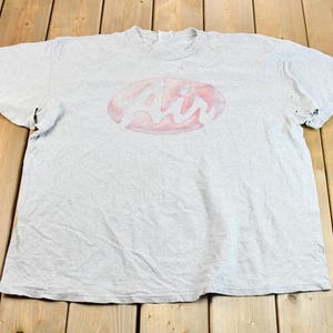 Vintage 1990s Distressed Nike Graphic T-Shirt / Nike Swoosh / Nike Vintage / Athletic Tee / Streetwear / Nike Air / Skater Tee