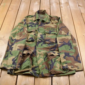 Vintage 1983 US Army Woodland Camouflage Cold Weather Field Jacket / US Military / Militaria / U.S. Army Top / Authentic Military Gear