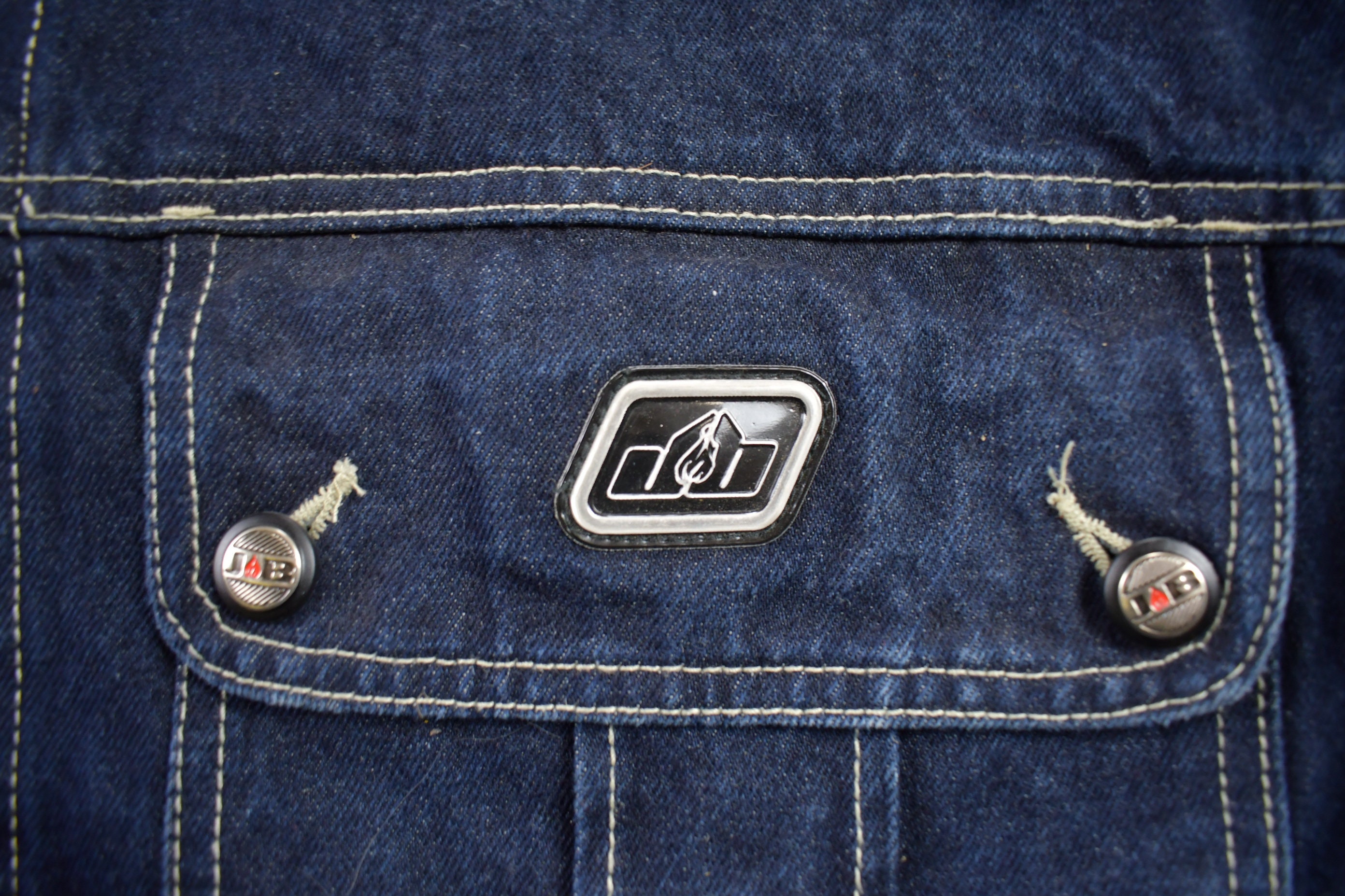 Vintage 1990s Johnny Blaze Denim Jean Jacket / Vintage Denim 