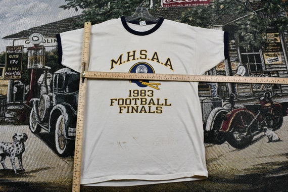 Vintage 1983 Champion MHSAA Football Finals Singl… - image 5