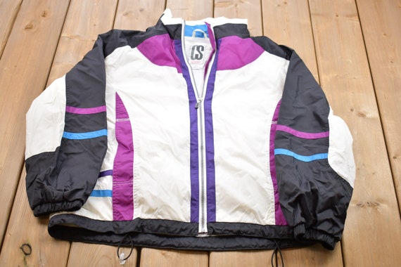 Vintage 1990s CS Signature Full Zip Windbreaker Jacket / CS