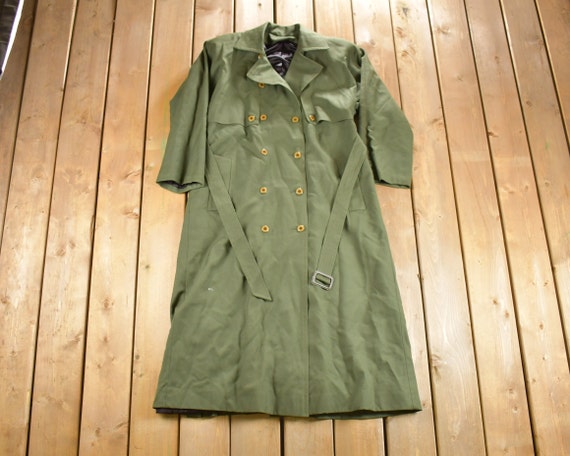 Vintage 1980s Wool Over Coat / Long Coat / Vintage Wool Coat
