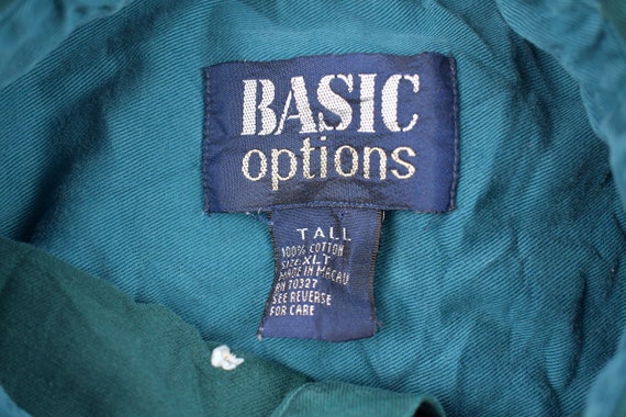 Vintage 1990s Basic Options Button Up Shirt / 199… - image 3
