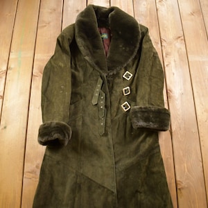 Vintage 1980s Suede and Leather Danier Fur Jacket / Fall Outerwear / Leather Coat / Winter Outerwear / Streetwear Fashion