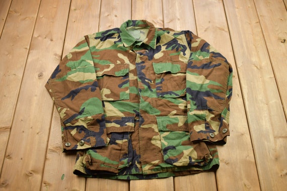Vintage Military Button Up Shirt/ USMC / US Army … - image 1