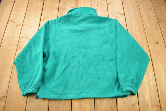 Vintage 1990s Eddie Bauer Quarter Zip Fleece Sweater / Sportswear