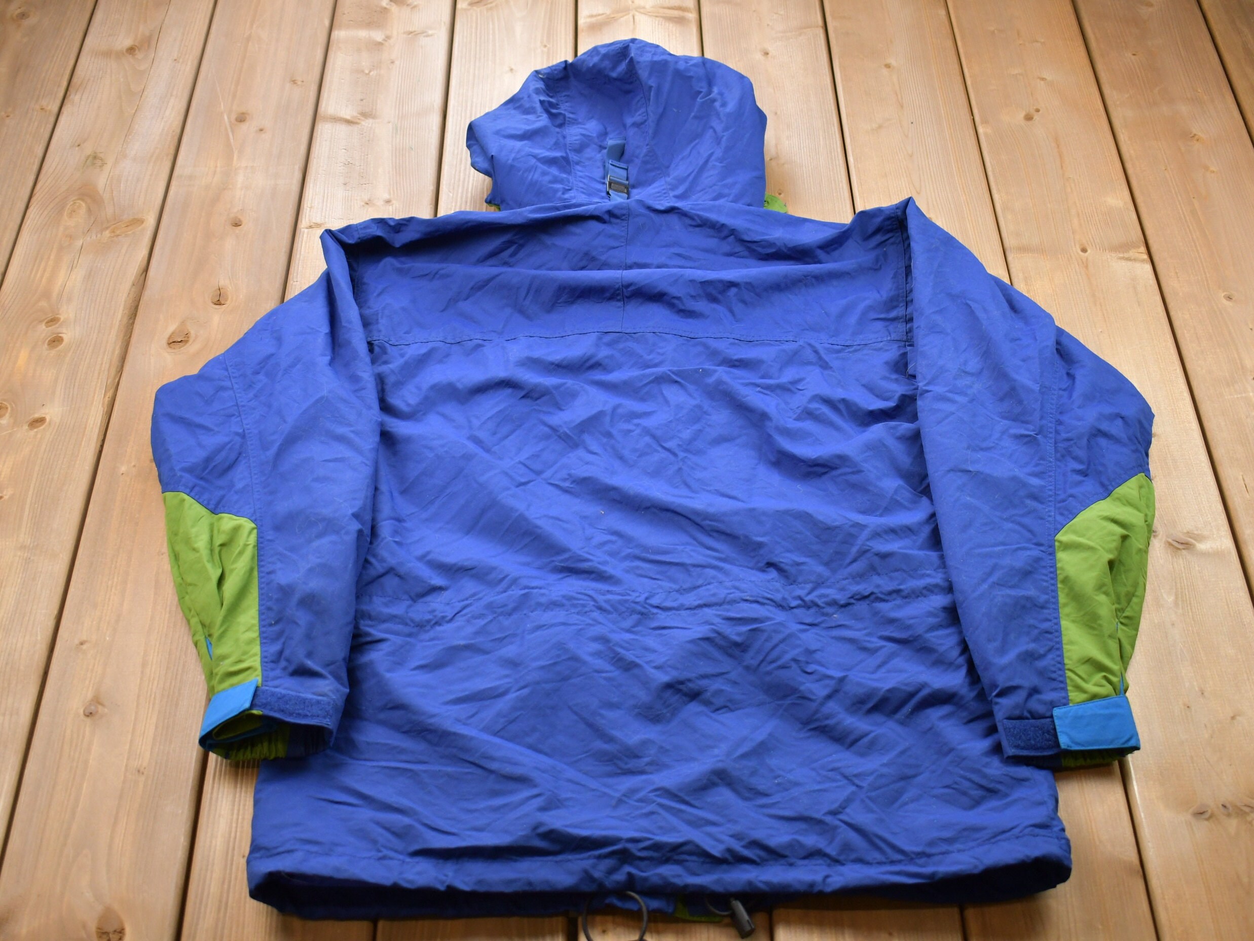 Vintage 1980s Patagonia Full Zip Color Block Windbreaker