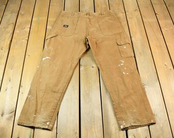 1990s Dickies Distressed White Painter Work Pants 30x27 - Etsy