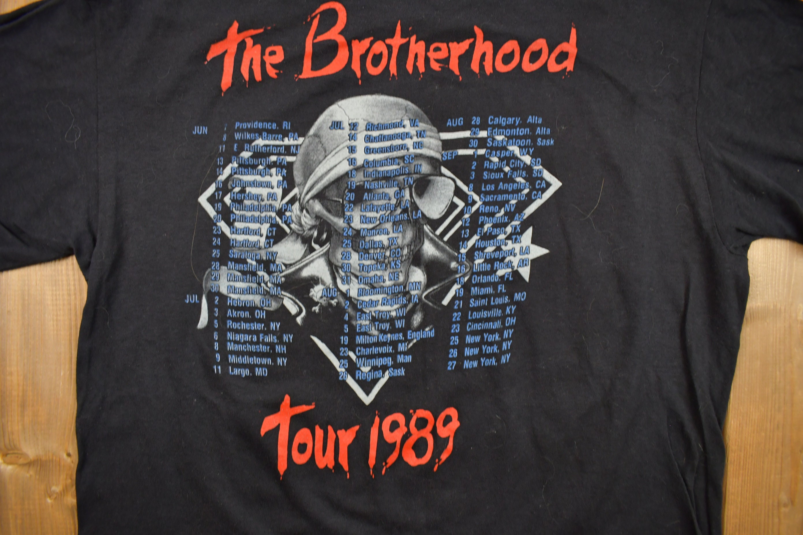 ヴィンテージ 1989 ボン・ジョヴィ ブラザーフッド ツアー バンド T